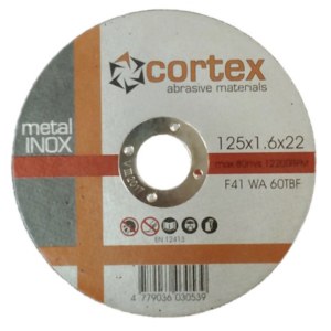 Hiova katkaisulaikka Cortex 18262; 125x1,6x22,2 mm