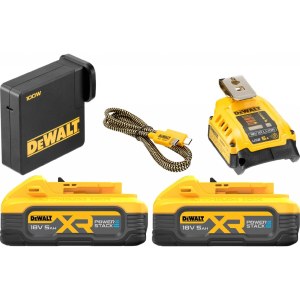 Tarvikesarja DeWalt DCB094H2-QW; 2x5,0 Ah akku