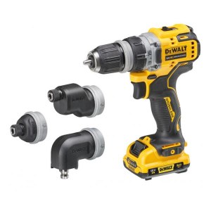 Pora/ruuvinväännin DeWalt DCD703L2T-QW; 12 V; 2x3,0 Ah akku