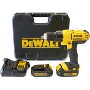 Pora/ruuvinväännin DeWalt DCD734C2; 14,4 V; 2x1,3 Ah akku