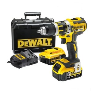 Iskupora / ruuvinväännin DeWalt DCD795P2-QW; 18 V; 2x5,0 Ah akku