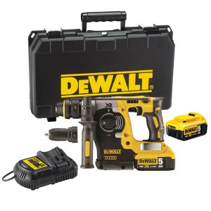 Akkuporavasara DeWalt DCH274P2; 2,1 J; SDS-plus; 18 V; 2x5,0 Ah akum.