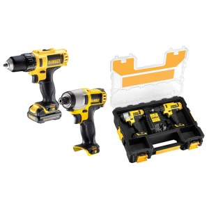 Työkalusarja DeWalt DCK211C2T-QW (DCD710 ir DCF815); 10,8 V; 2x1,3 Ah akku