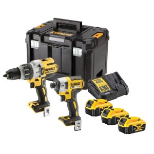 Työkalusarja DeWalt DCK276P3T-QW (DCD996 + DCF887); 18 V; 3x5,0 Ah akku