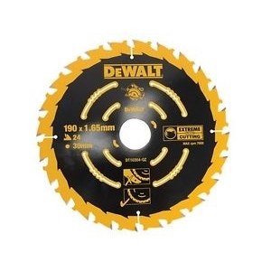 Katkaisuterä puulle DeWalt; 190x1,65x30,0 mm; Z24; 18°