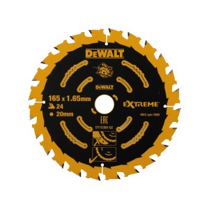 Katkaisulaikka DeWalt DT10397-QZ; 165x20 mm; T24/T40; 3 kpl.