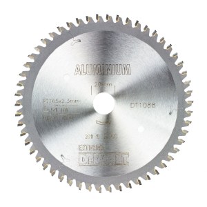 Katkaisuterä puulle DeWalt; 165x2,3x20,0 mm; Z54; -5°
