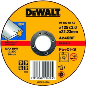 Hiova katkaisulaikka DeWalt DT42342-XJ; 125x3 mm