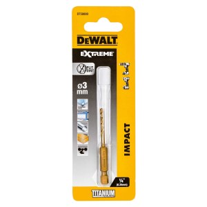 Metalliporanterä DeWalt Extreme DT50000-QZ; 3x26x64 mm; iskuporakoneille