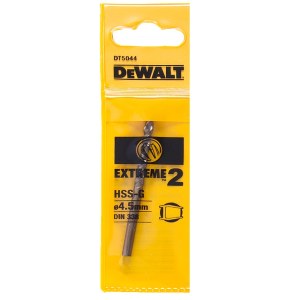 Metalliporanterä DeWalt Extreme2, DIN 338; 4,5x80 mm