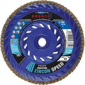 Lamellihiomalaikka  Dronco; Evolution Zircon Speed 60; 125 mm, P60