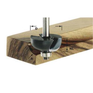 Kourujyrsin Festool 8/14/56 mm laakereilla