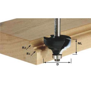 Monimuotojyrsin Festool 6/21/61 mm laakereilla