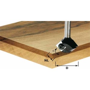 Koverrusjyrsin kääntöterän kanssa Festool 12/47 mm