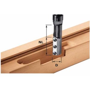 Urajyrsin pohjaterän kanssa Festool Wepla 20/50 mm