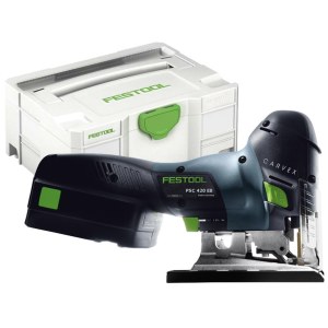 Akkupistosaha Festool PSC 420 EB-Set Li 15 CARVEX; 14,4 V; 1x4,2 Ah akku