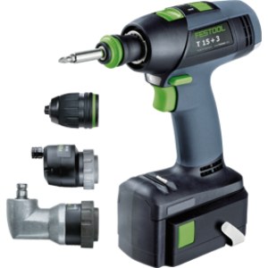 Porakoneille Festool T 15+3 Li 4,2 Plus; 14,4 V; 2x4,2 ah akku
