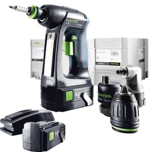 Pora/ruuvinväännin Festool C 18 Li 5,2-Set; 18 V; 2x5,2 Ah akku