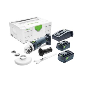 Kulmahiomakone Festool AGC 18-125 Li 5,2 EB-Plus; 18 V; 2x5,2 Ah akku