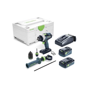 Akkukäyttöinen ruuvinväännin Festool TDC 18/4 5,2/4,0 I-Plus QUADRIVE; 18V; 5,2 Ah + 4,0 Ah akku