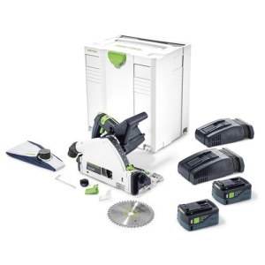 Akkupyörösaha Festool TSC 55 Li 5,2 REBI-Plus/XL-SCA; 2x18 V; 2x5,2 Ah akku