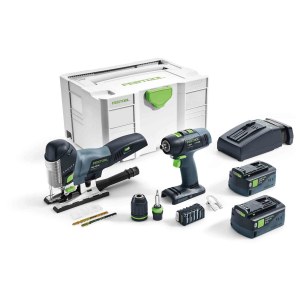 Työkalusarja Festool T 18+3/PSC 420 Li I-Set; (T 18+3 + PSC 420 EB); 18 V; 2x5,2 Ah akku