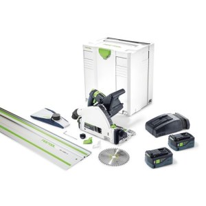 Akkupyörösaha Festool TSC 55 Li 5,2 REBI-Set-SCA-FS; 18 V; 2x5,2 Ah akku
