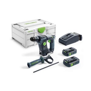 Akkuporavasara Festool BHC 18 C 3,1 I-Plus; 1,8 J; SDS-plus; 18 V; 2x3,1 Ah akku