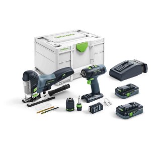 Akkukonesarja Festool T 18+3/PSC 420 I-Set; 18 V; 2x4,0 Ah akku