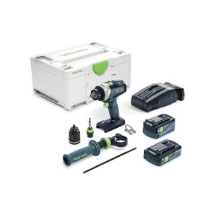 Iskupora / ruuvinväännin Festool TPC 18/4 5,2/4,0 I-Plus-SCA QUADRIVE; 18 V; 1x5,2 Ah + 1x4,0 Ah akku