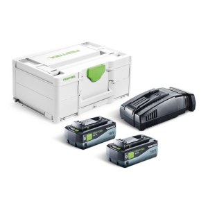 Tarvikesarja Festool SYS 18V 2x8,0/SCA16; 18 V; 2x8,0 Ah akku