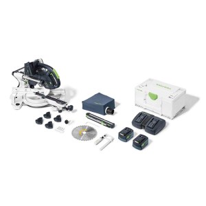 Katkaisu- ja jiirisaha Festool KSC 60 EB 5,0 I-Plus KAPEX; 2x18V; 2x5,0 Ah akku + TCL 6 DUO