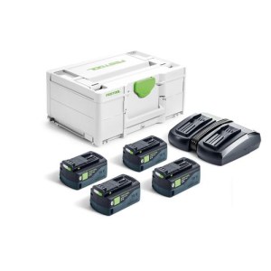 Tarvikesarja Festool SYS 18V 4x5,0/TCL 6 DUO; 18 V; 4x5,0 Ah akku