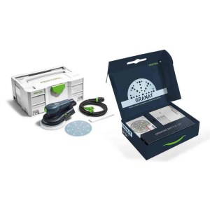 Epäkeskohiomakone Festool ETS EC 150/3 GR-Set P; 400 W + Lahjaksi: Granat Starter-Set