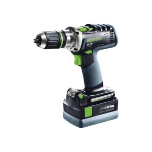 Pora/ruuvinväännin Festool DRC 18/4 Li; 18 V; 2x4,2 Ah akku
