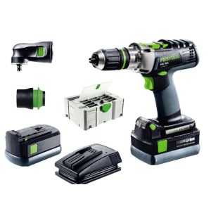 Iskupora / ruuvinväännin Festool PDC 18/4 Li 4,2 Set XL QUADRIVE; 18 V; 2x4,2 Ah akku