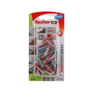Tappi ruuvilla Fischer S K NV; 10x50 mm; 2 kpl.