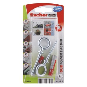 Nailonitappi ruuvilla Fischer OH K; 6x30 mm; 4 kpl.