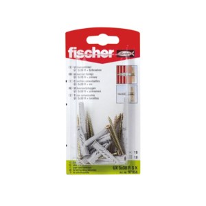 Ruuvit tapeilla Fischer UX R S; 6x35 mm; 10 kpl.