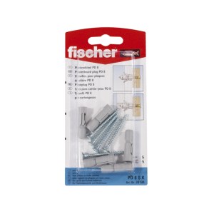 Ruuvit tapeilla Fischer PD 8 S; 5 kpl.