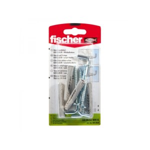 Ruuvit tapeilla Fischer UX WHK; 10x60 mm; 2 kpl.