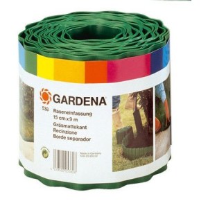 Nurmireunanauha Gardena 538-20; 15 cm/9 m; vihreä