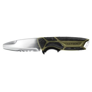 Veitsi, hammastettu terä Gerber CrossRiver Combo Freshwater