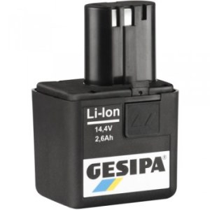 Akku Gesipa 1457269; 14,4V, 2,6 Ah; Li-ion