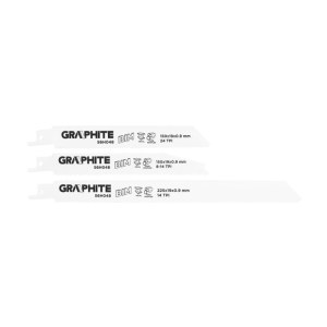 Teräsetti sahalle Graphite 56H048; 3 kpl.