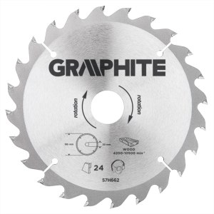 Katkaisuterä puulle Graphite 57H662; 185x30 mm