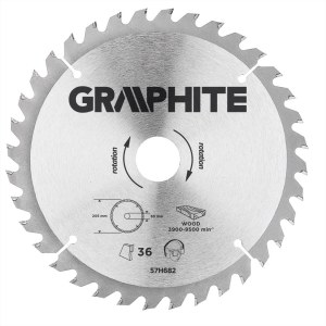 Katkaisuterä puulle Graphite 57H682; 205x30 mm