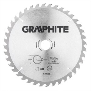 Katkaisuterä puulle Graphite 57H686; 255x30 mm