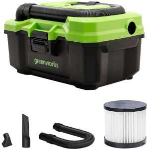 Pölynimuri Greenworks G24WDV; 24 V (ilman akkua ja laturia)