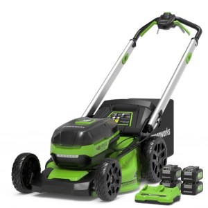 Akkukäyttöinen ruohonleikkuri itsevetävä Greenworks GD24X2LM46SP4K44x; 2x24 V; 4x4,0 Ah akku